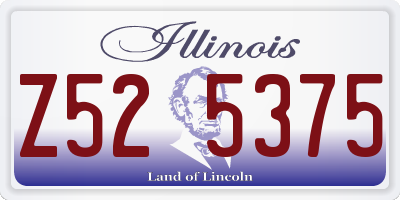 IL license plate Z525375