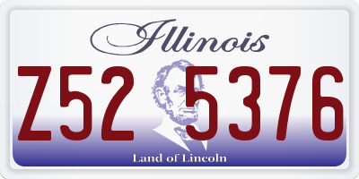 IL license plate Z525376