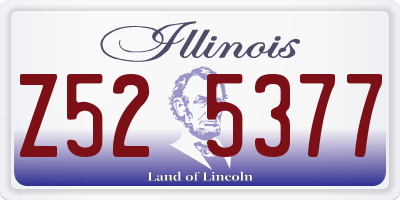 IL license plate Z525377