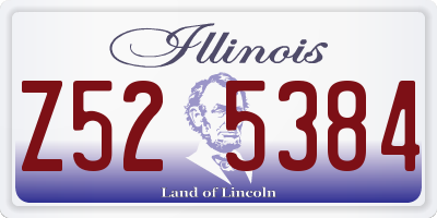 IL license plate Z525384
