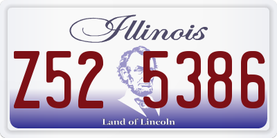 IL license plate Z525386