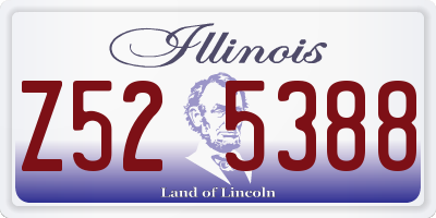 IL license plate Z525388