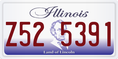 IL license plate Z525391