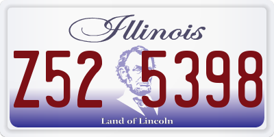 IL license plate Z525398