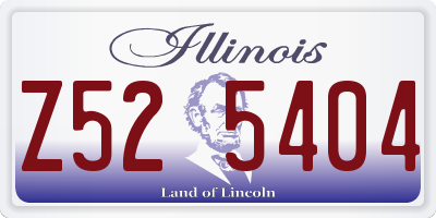 IL license plate Z525404
