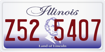 IL license plate Z525407