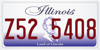 IL license plate Z525408