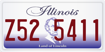 IL license plate Z525411