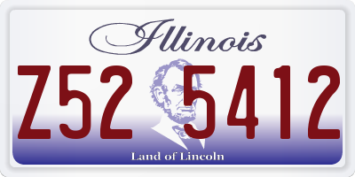 IL license plate Z525412
