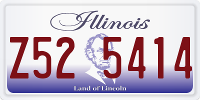 IL license plate Z525414