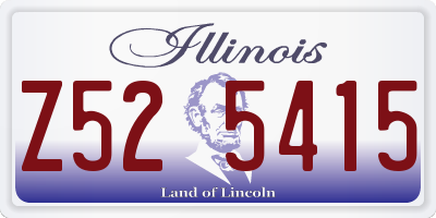 IL license plate Z525415