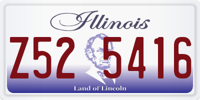 IL license plate Z525416