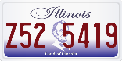 IL license plate Z525419