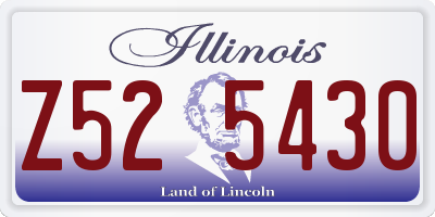 IL license plate Z525430