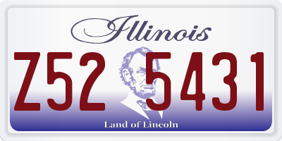 IL license plate Z525431