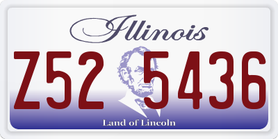 IL license plate Z525436