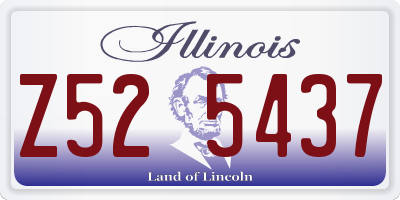 IL license plate Z525437