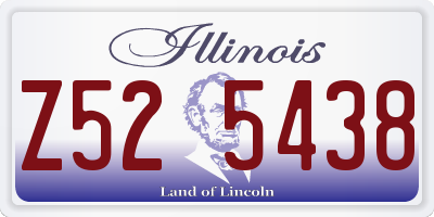 IL license plate Z525438