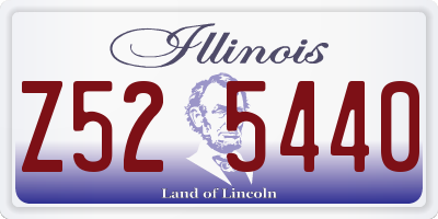 IL license plate Z525440