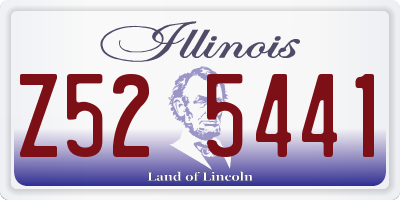 IL license plate Z525441