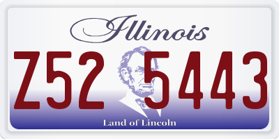 IL license plate Z525443