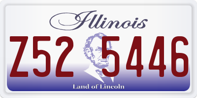 IL license plate Z525446