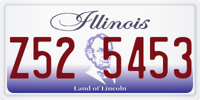 IL license plate Z525453