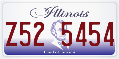 IL license plate Z525454