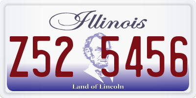 IL license plate Z525456