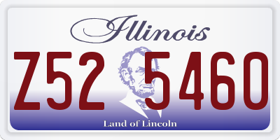 IL license plate Z525460