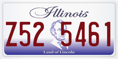 IL license plate Z525461