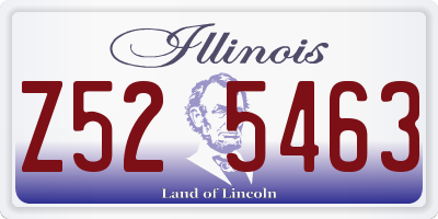 IL license plate Z525463