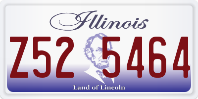IL license plate Z525464