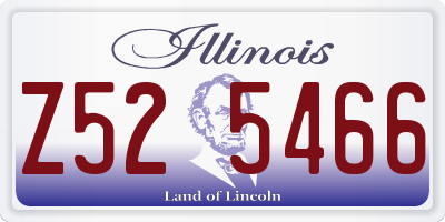 IL license plate Z525466