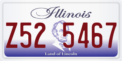 IL license plate Z525467