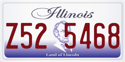 IL license plate Z525468