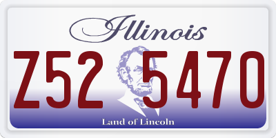 IL license plate Z525470