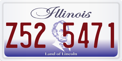 IL license plate Z525471