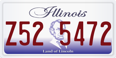 IL license plate Z525472