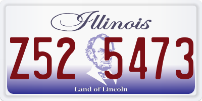 IL license plate Z525473