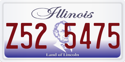 IL license plate Z525475