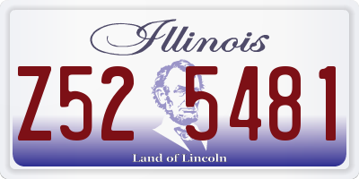 IL license plate Z525481
