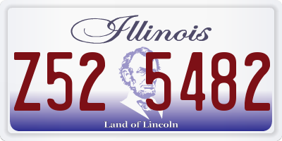 IL license plate Z525482