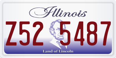 IL license plate Z525487