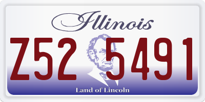 IL license plate Z525491