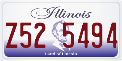 IL license plate Z525494
