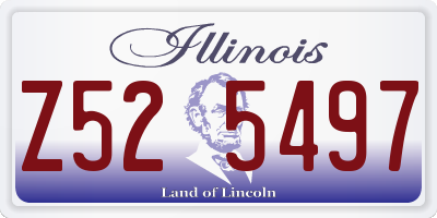 IL license plate Z525497