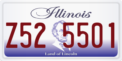 IL license plate Z525501