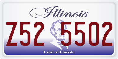 IL license plate Z525502
