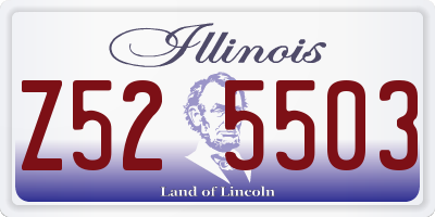 IL license plate Z525503